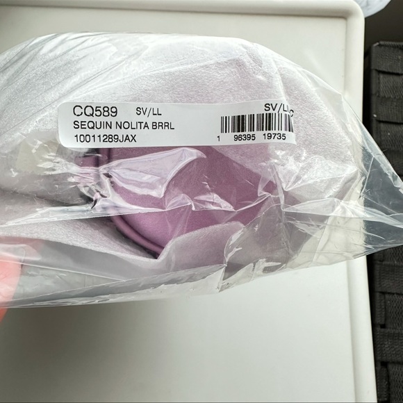 Coach Nolita Barrel Bag Lilac Pink Sequins Silver Hardware Style CQ589 - Picture 14 of 14